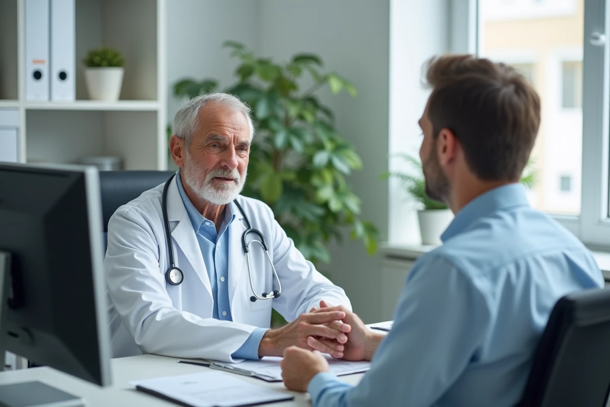 Médecin et patient discutent lors d