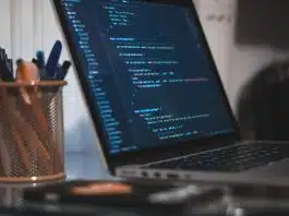turned on laptop computer