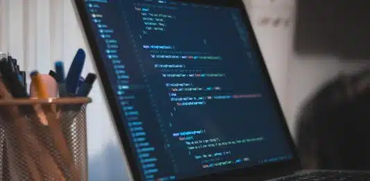 turned on laptop computer