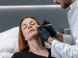 injection dans les pommettes