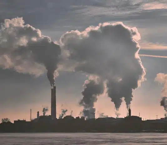 5 façons de réduire la pollution de l’air silhouette of building under white clouds during daytime